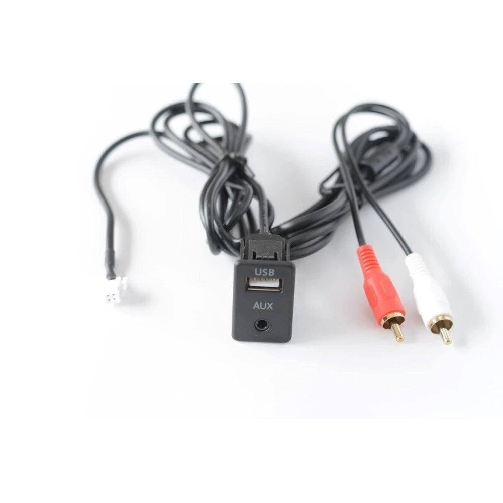 Car Audio Interface Cable 4P USB to 2RCA for Navigation Use