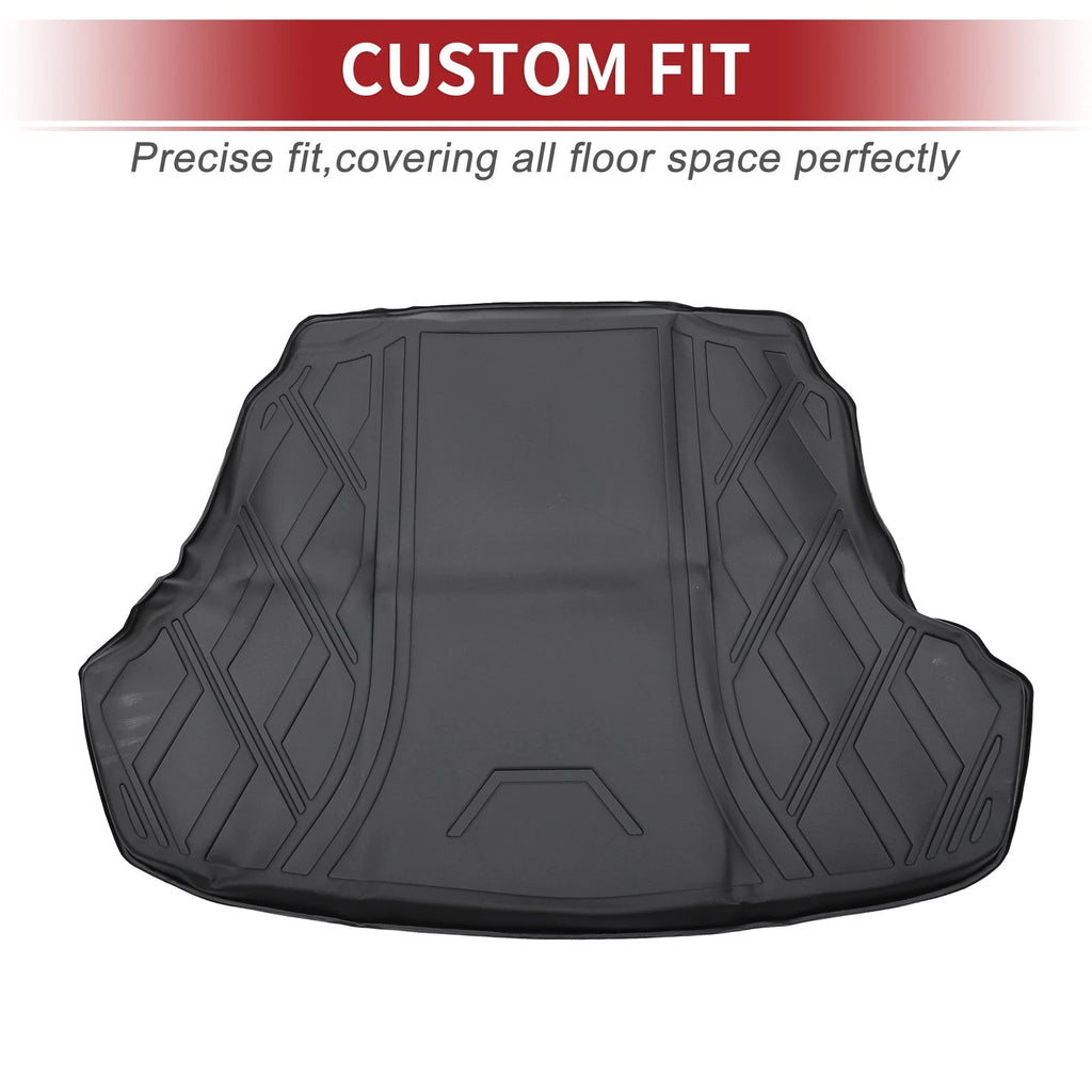 Cargo Liner Rear Trunk Mat for Hyundai Sonata (2015–2019) Diamond Pattern