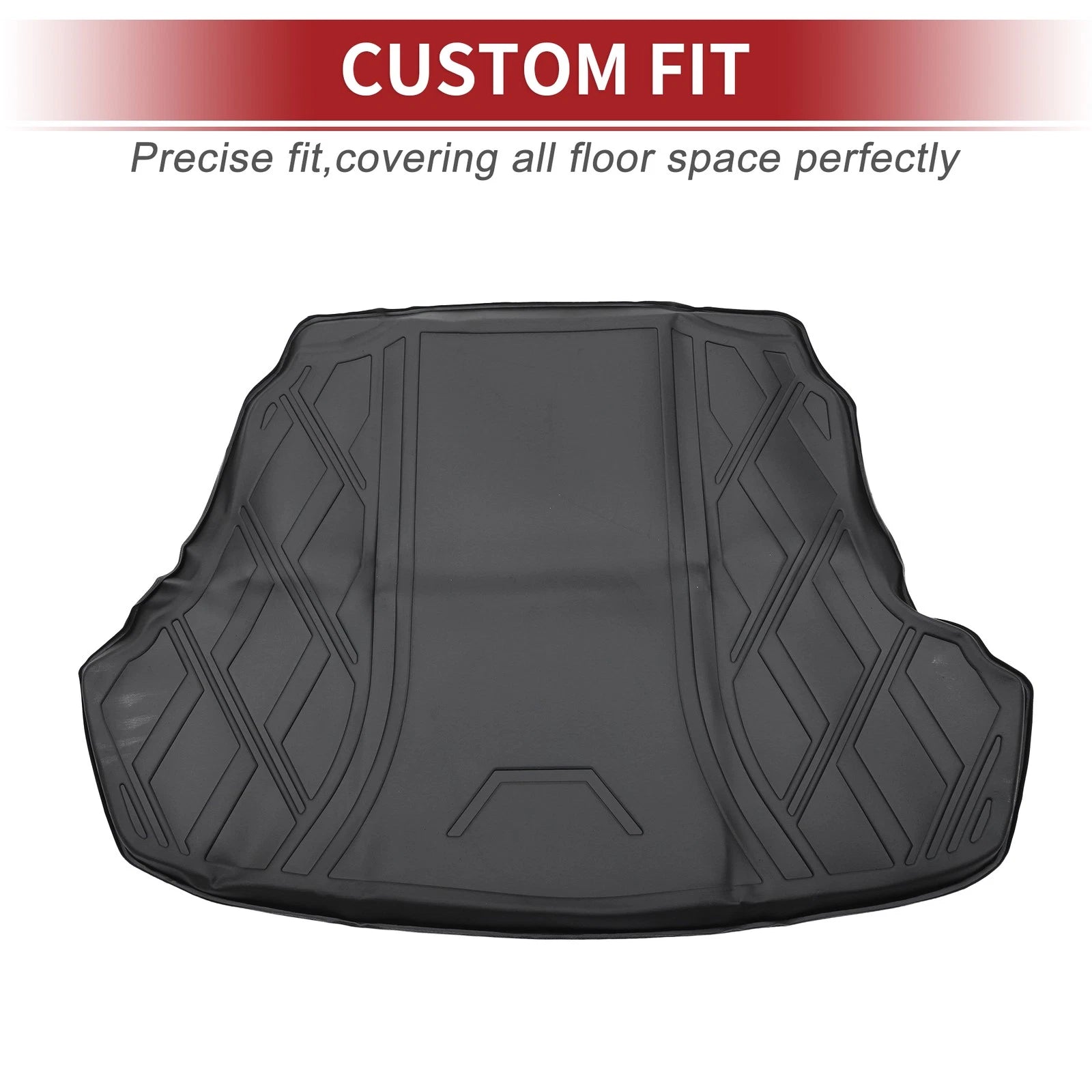 Cargo Liner Rear Trunk Mat for Hyundai Sonata (2015–2019) Diamond Pattern