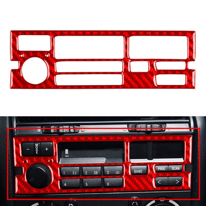 Carbon Fiber Red Radio CD Panel Trim for BMW 3 Series E36 (1994–1996)