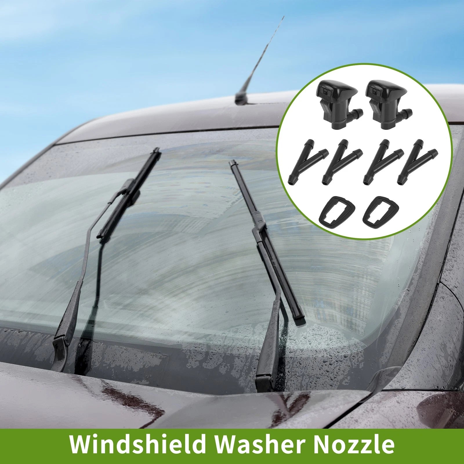 Windshield Washer Nozzle With Hose Connector for Pontiac (2005–2006)