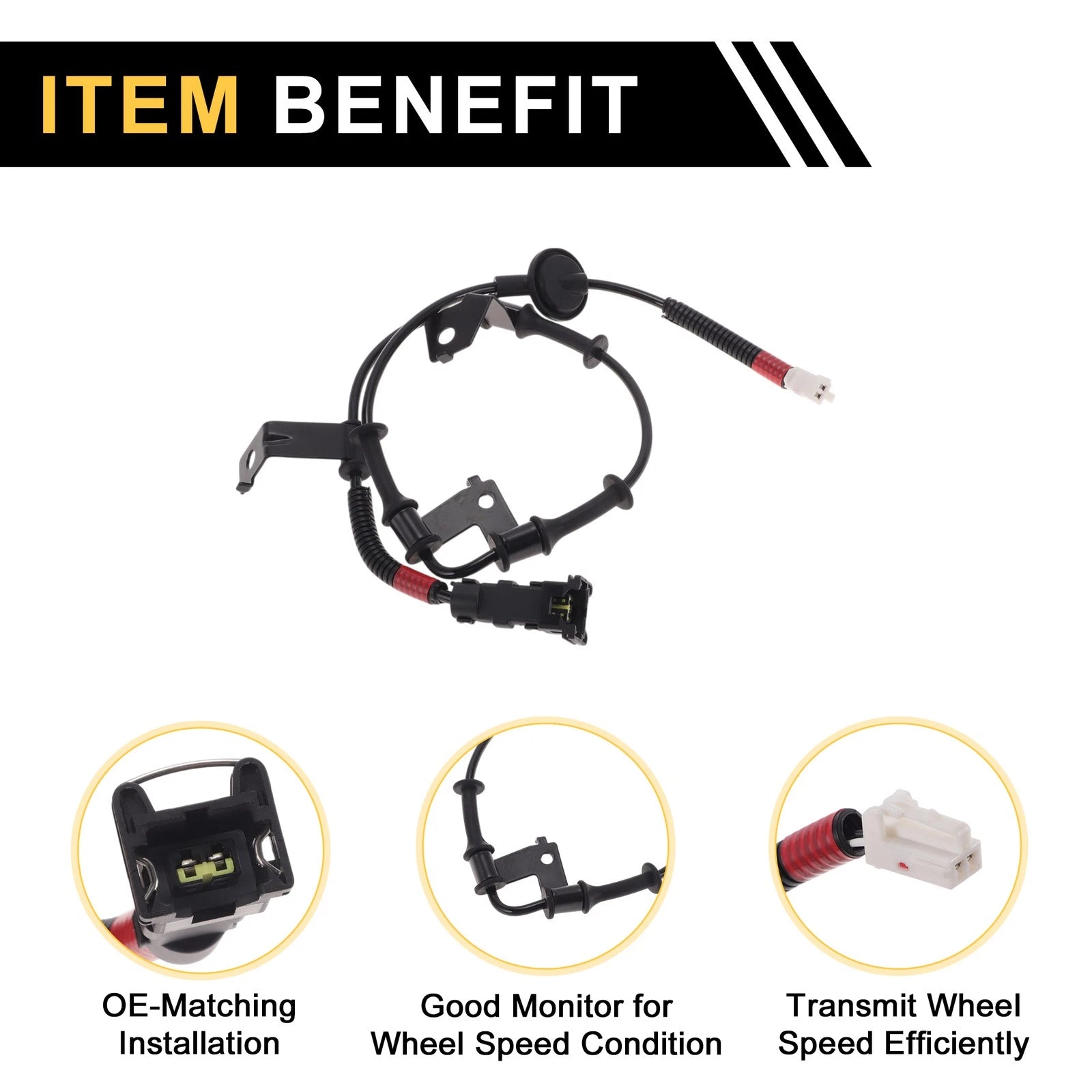 ABS Wheel Speed Sensor No. 919211X000 for Kia Forte (2013–2017) Front Right