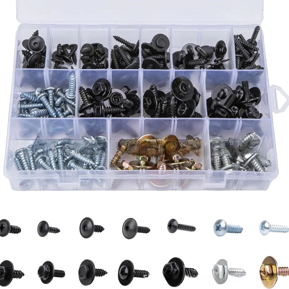 160PCS Bumper Hood Retainer Clip Kit for Universal Applications