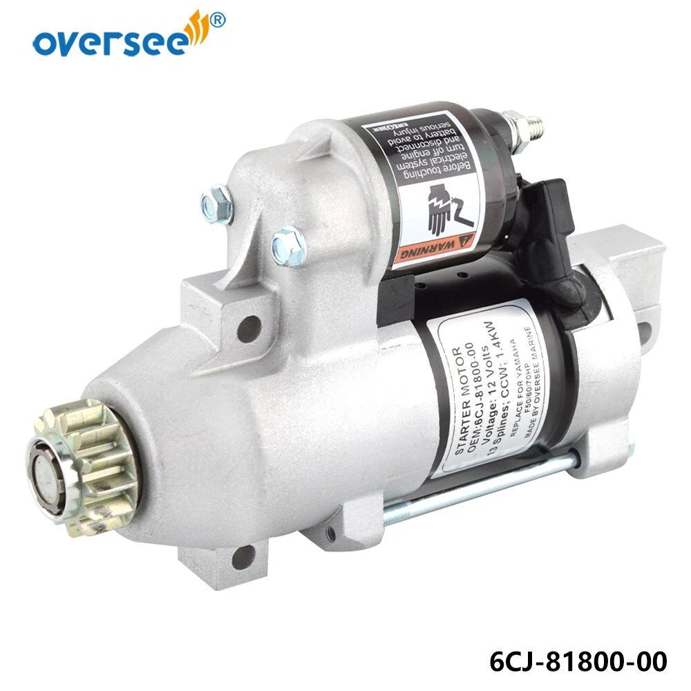 Starter Motor for Yamaha Outboard F115TJR TLR (6CJ-81800, S114-838A)