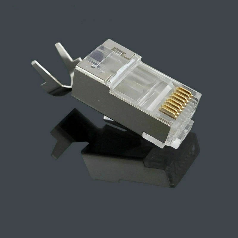 10 Pack RJ45 Cat7 Gold Plated FTP Modular Connectors