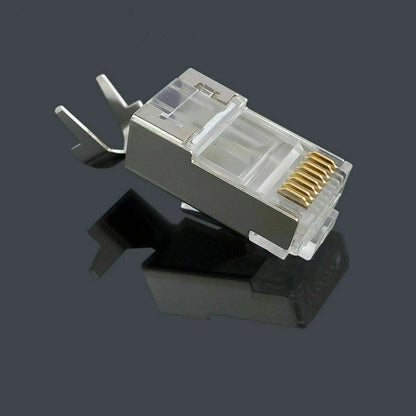 10 Pack RJ45 Cat7 Gold Plated FTP Modular Connectors