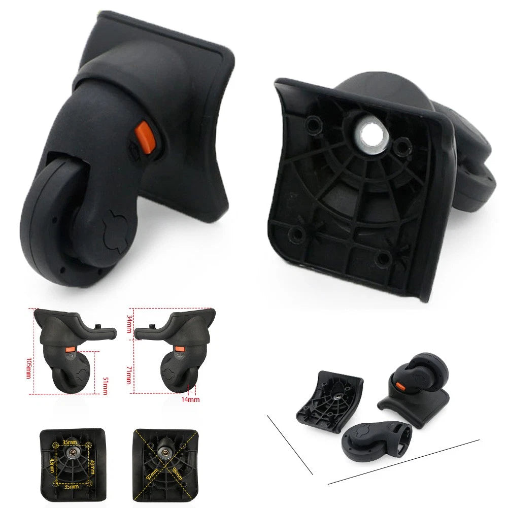 Set of 4 Luggage Suitcase 360° Swivel Wheel Replacement Casters