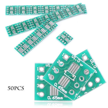 50pcs SOP8 SSOP8 TSSOP8 SMD to DIP8 Adapter PCB Board Kit