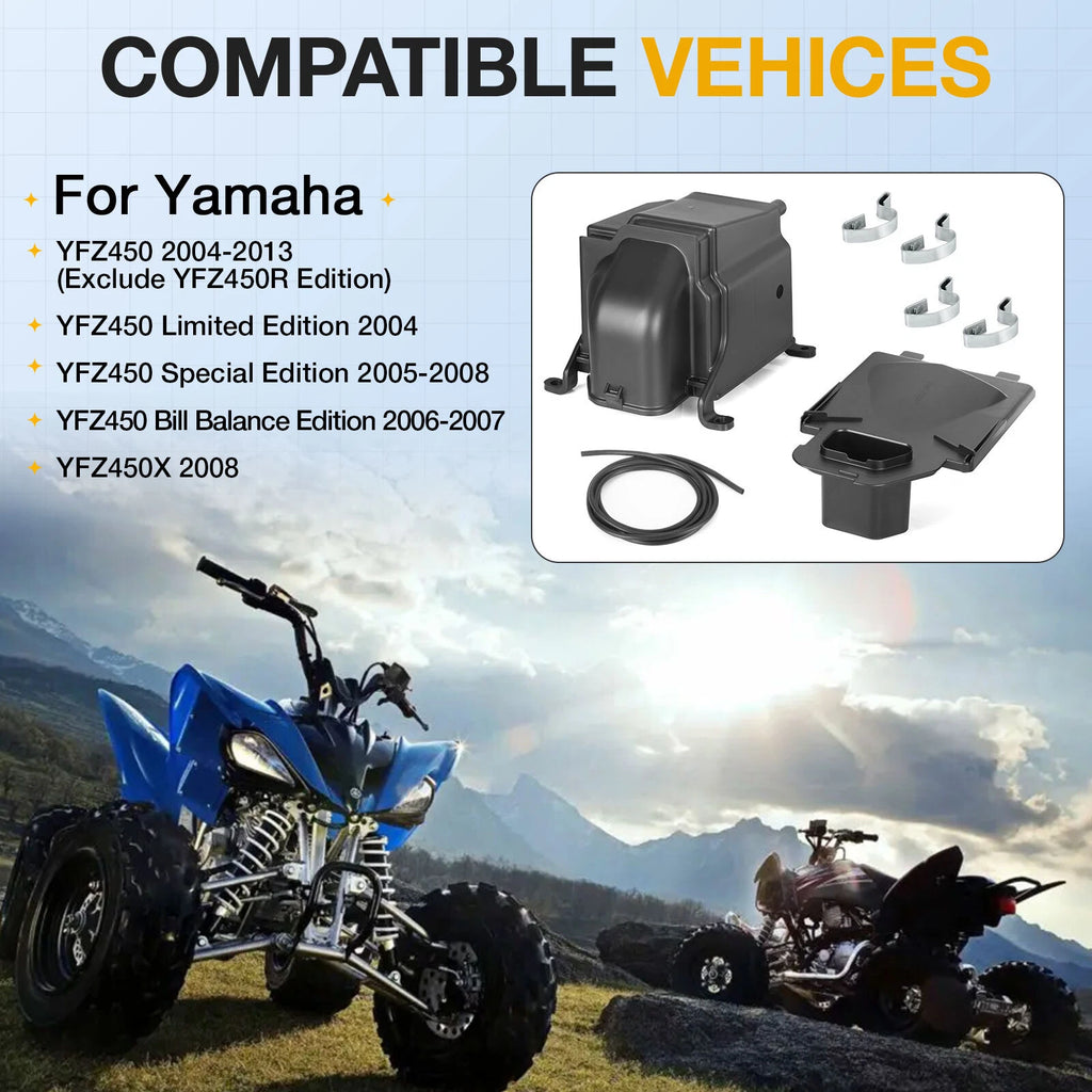 Airbox Kit for Yamaha YFZ450 (2004–2013) - Carb Filter Cage Case