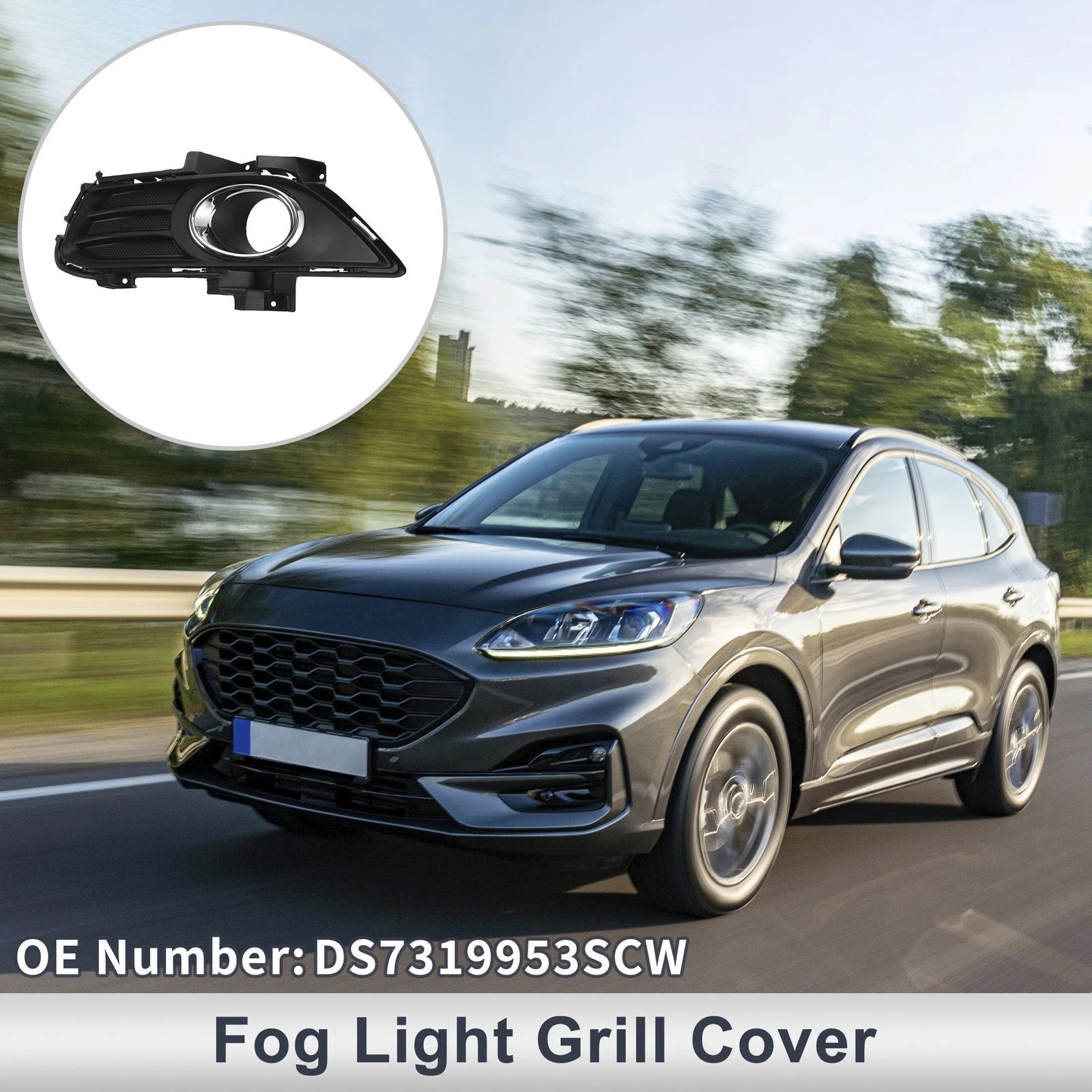Fog Light Grill Front Left Replacement for Ford Fusion (2013–2016)