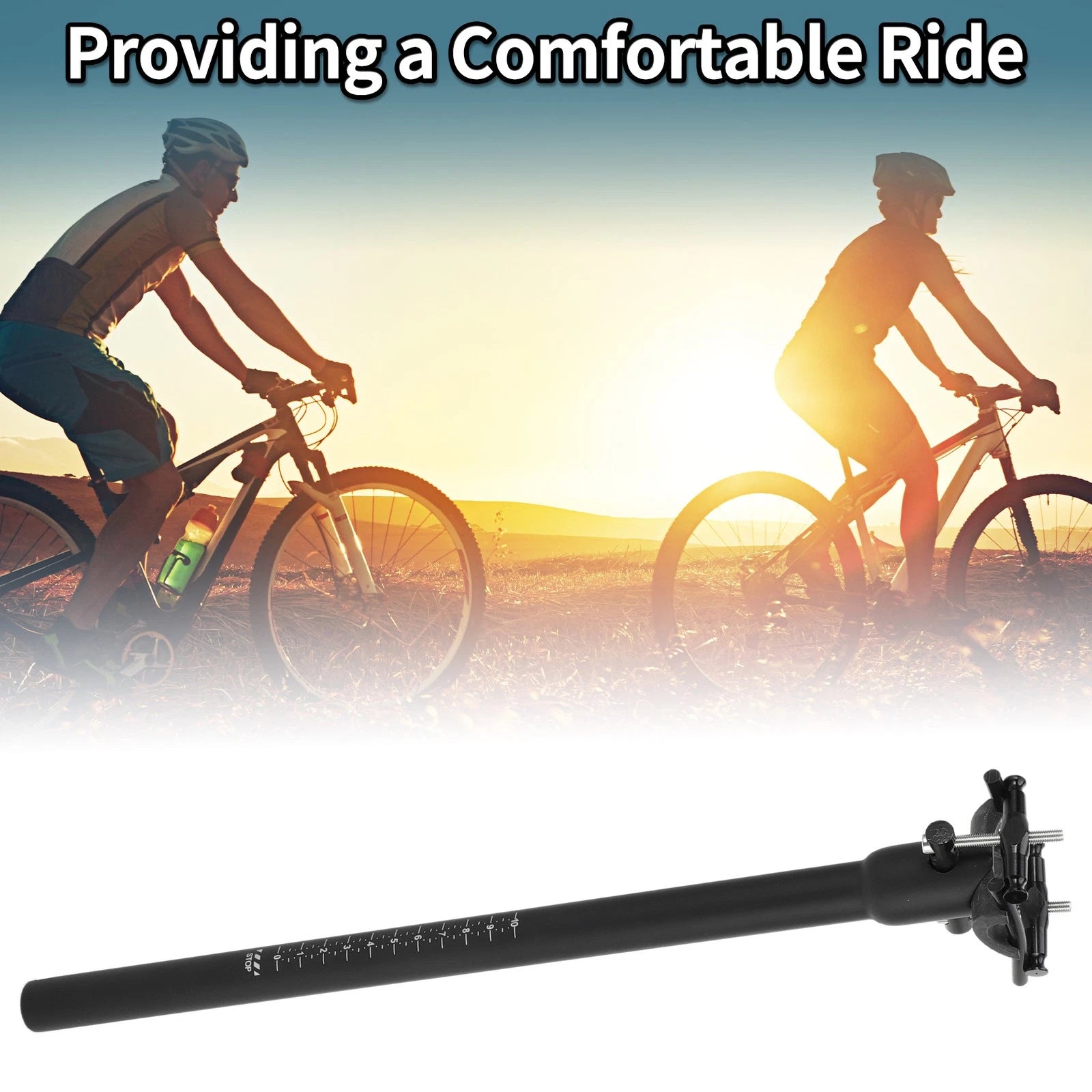 Seat Post 22.2x400mm Lightweight 2-bolt for Bike Frames (All Models)