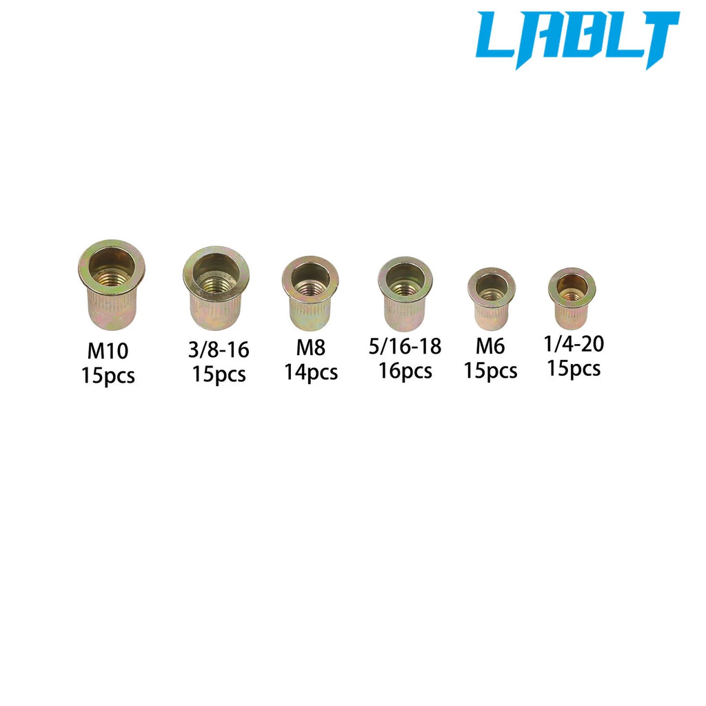 Rivet Nut Tool Kit with 6 Mandrels for LABLT 90Pack (14")