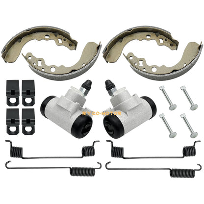 Front Brake Wheel Cylinder Shoes Springs Pins for Suzuki QuadRunner 250 (1987–2002)