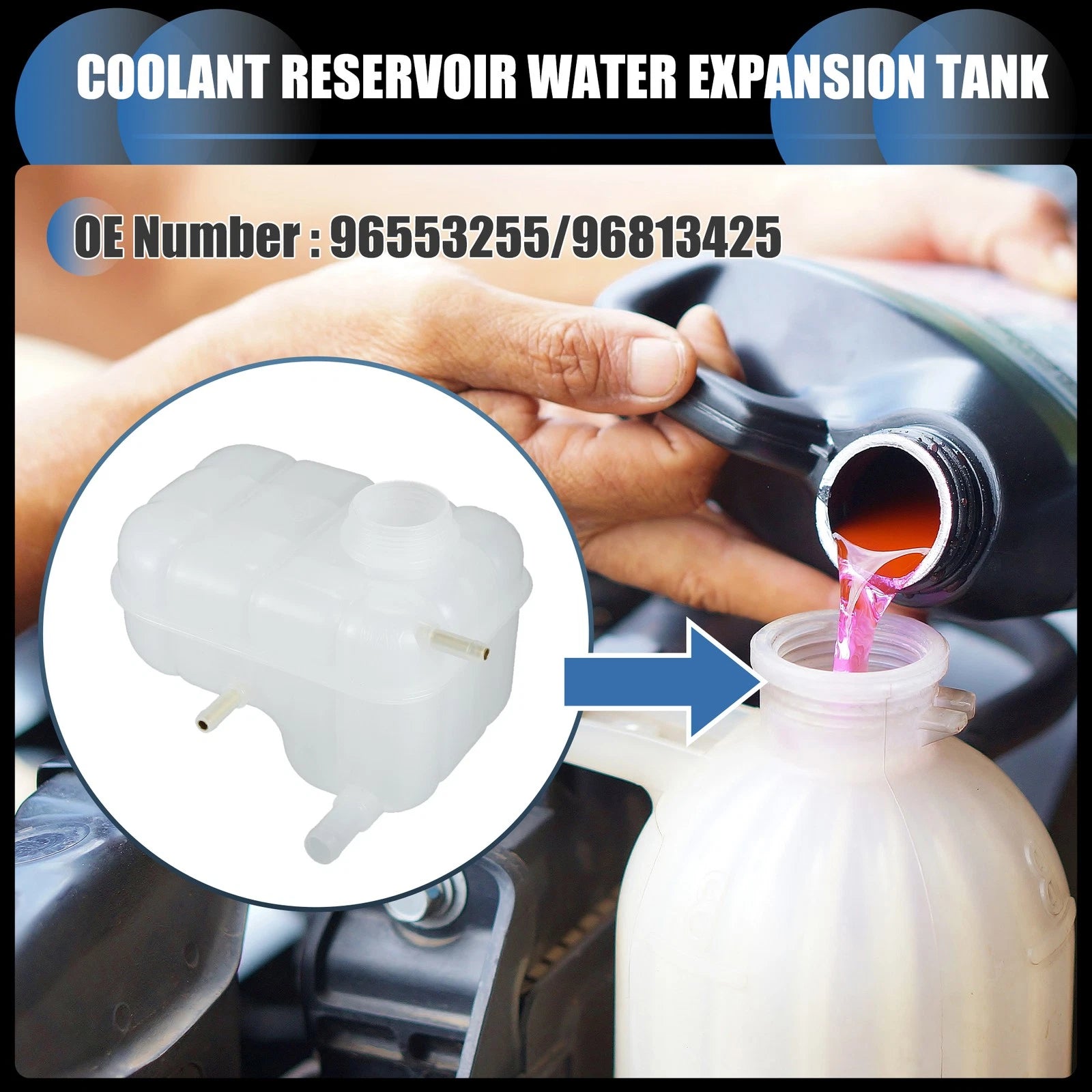 Coolant Expansion Overflow Tank Replacement for Chevrolet Optra (2004–2005)
