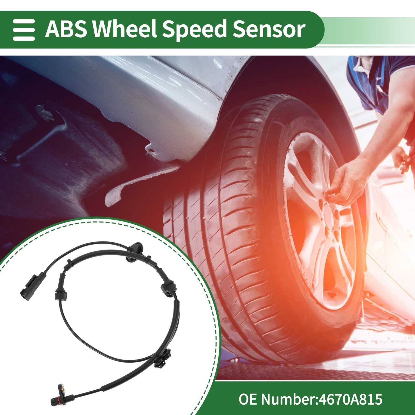 ABS Wheel Speed Sensor Replacement Front for Mitsubishi Outlander Sport (2011–2016)