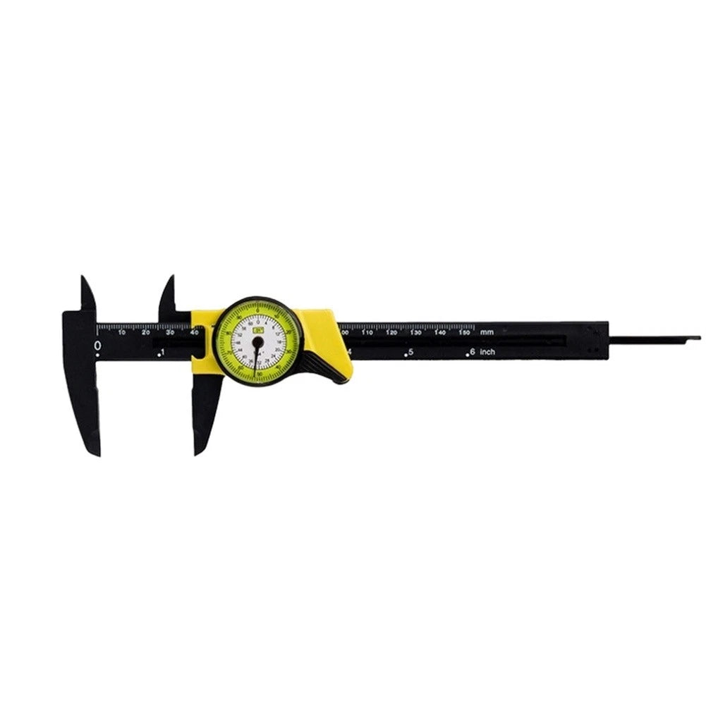 150mm Plastic Caliper with Clear Metric Markings for Quick Reading