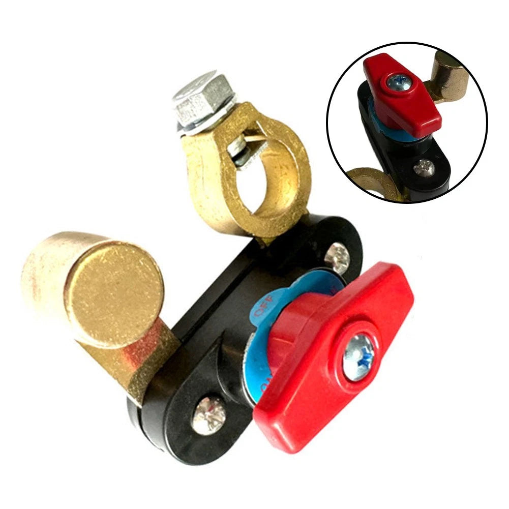 Negative Disconnect Switch for 12V 24V Vehicles (PC Housing, Copper Contacts)