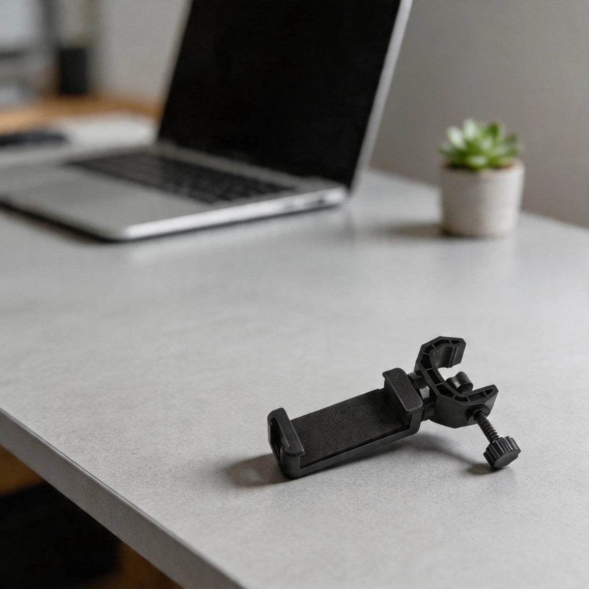 Tripod Phone Holder for Microphone Stand Mounts (Multi Device Compatibility)