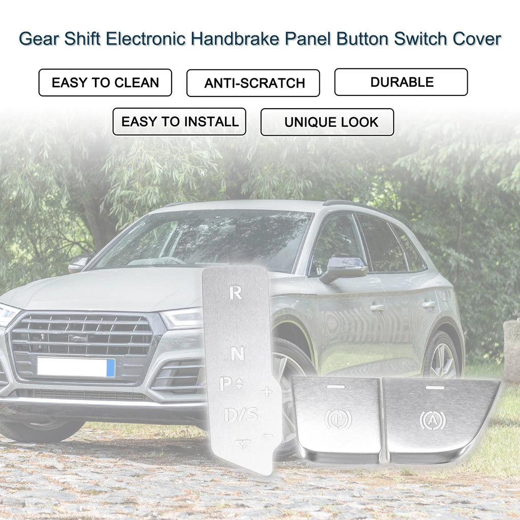 Gear Shift Handbrake Panel Button Switch Cover for Audi Q5 (2018–2022)
