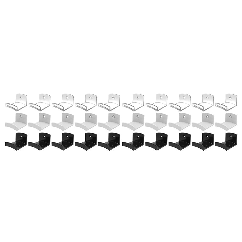 10-Pack Modern Adhesive Hat Hooks for Wall - Cowboy Hat Rack Hanger