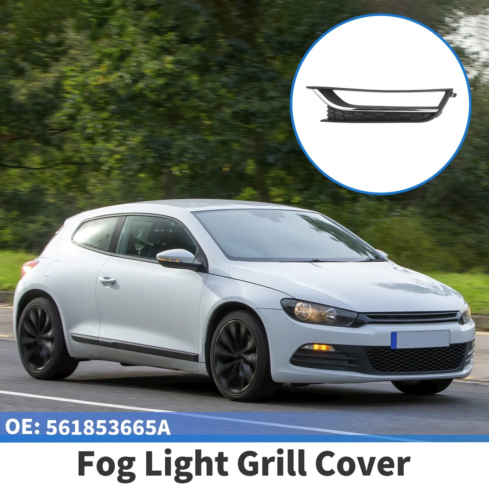 Front Left Fog Light Grill Replacement for Volkswagen Passat (2012–2015)