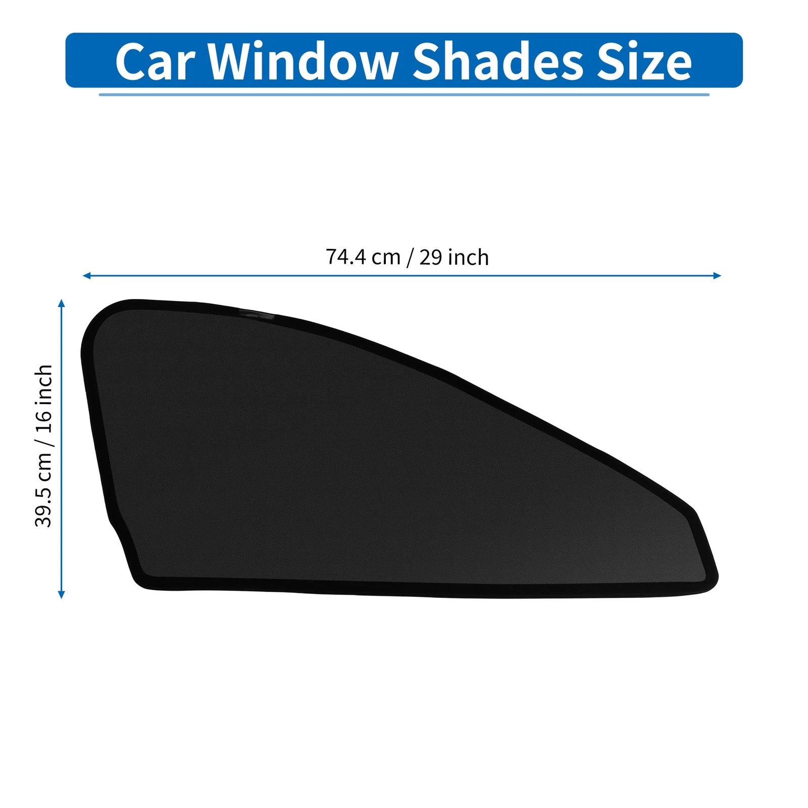 Car Window Cover for Mazda CX-8 KG Series Net Black (Left and Right)