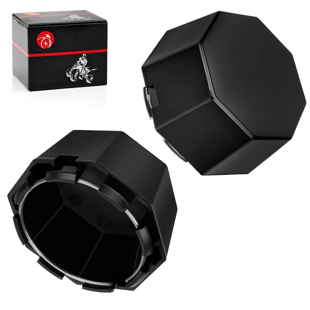 Set of 2 Black Center Wheel Hub Caps for Polaris Sportsman 570 SP (2015–2016)