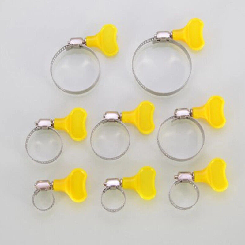 5 Pcs Stainless Steel Butterfly Hose Clamp for Homebrew Applications