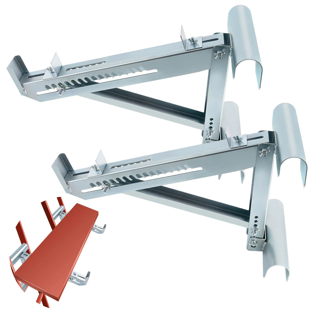 2pc Adjustable Ladder Bracket for Universal Use (20in, 440lbs Load)
