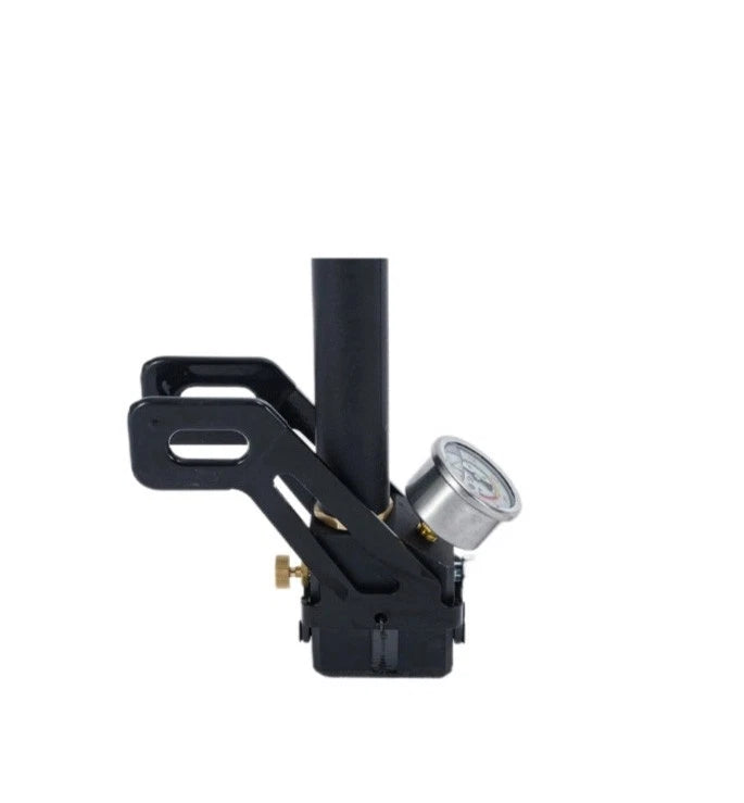 Stainless Steel Foldable Floor Pump with Integrated Pressure Gauge (4500 PSI)
