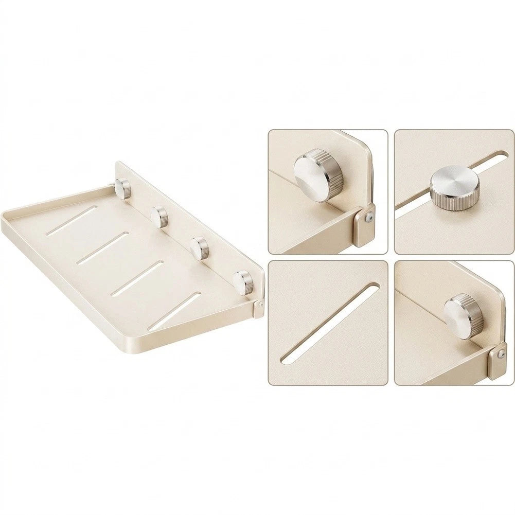 Folding Towel Rack for Bathroom Wall Mount No Drill Suction Design
