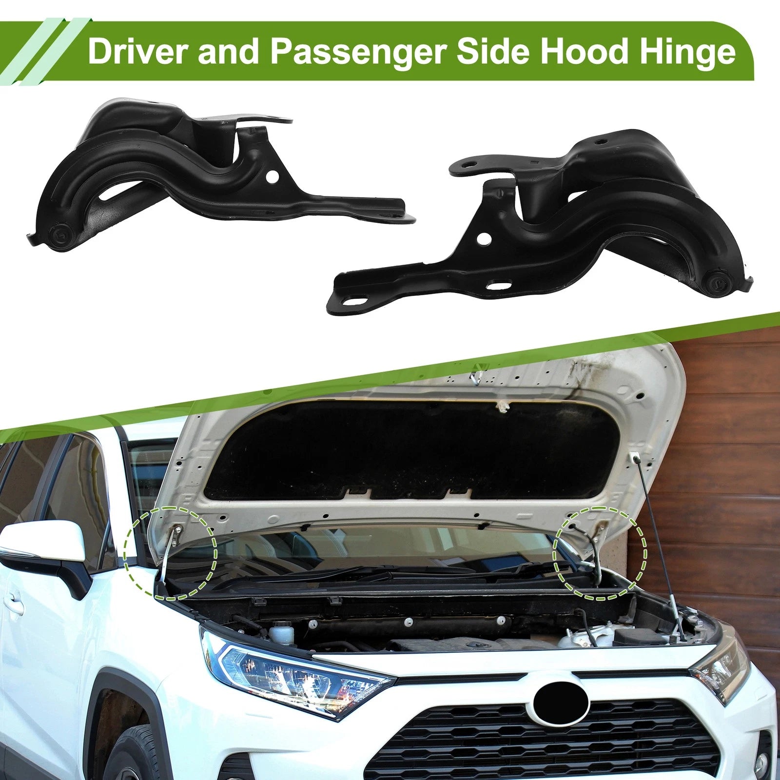 Hood Hinges Front Pair for Chevrolet Malibu (2013–2015) Bonnet Bracket