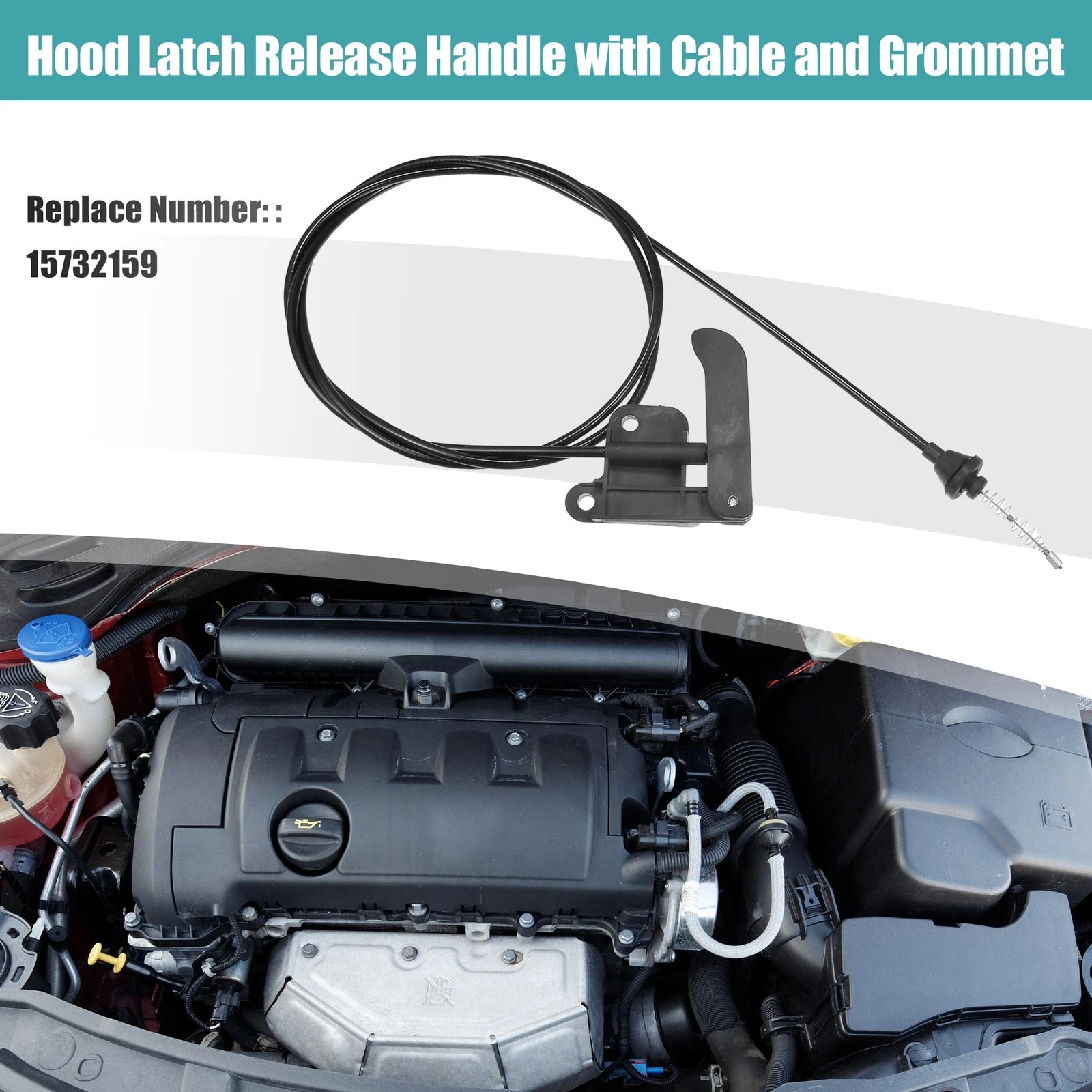 Hood Latch Release Cable Replacement for Chevrolet Blazer (1995–2001)