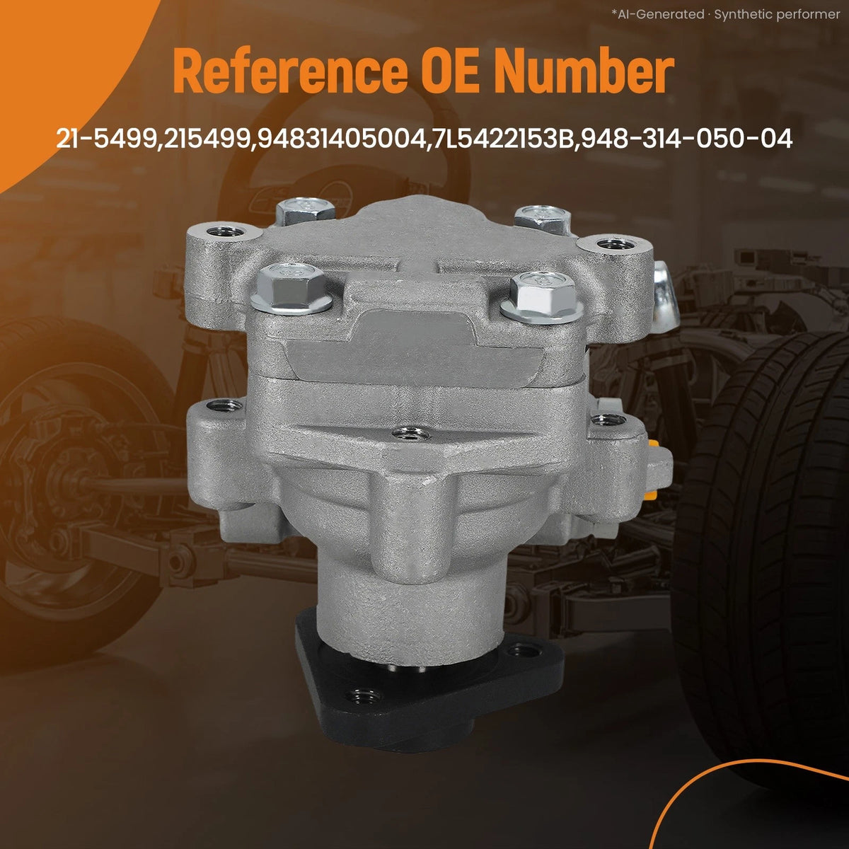 Power Steering Pump for Porsche Cayenne 4.5L V8 (2003–2006) 7L5422153B 21-5499