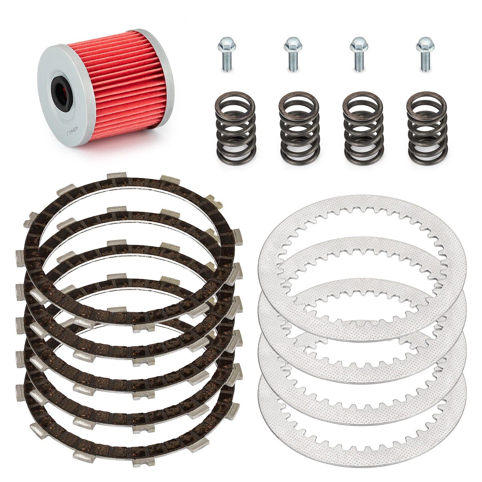 Clutch Friction Plates Gasket Bolt Kit for Kawasaki Lakota 300 (1995–2003)