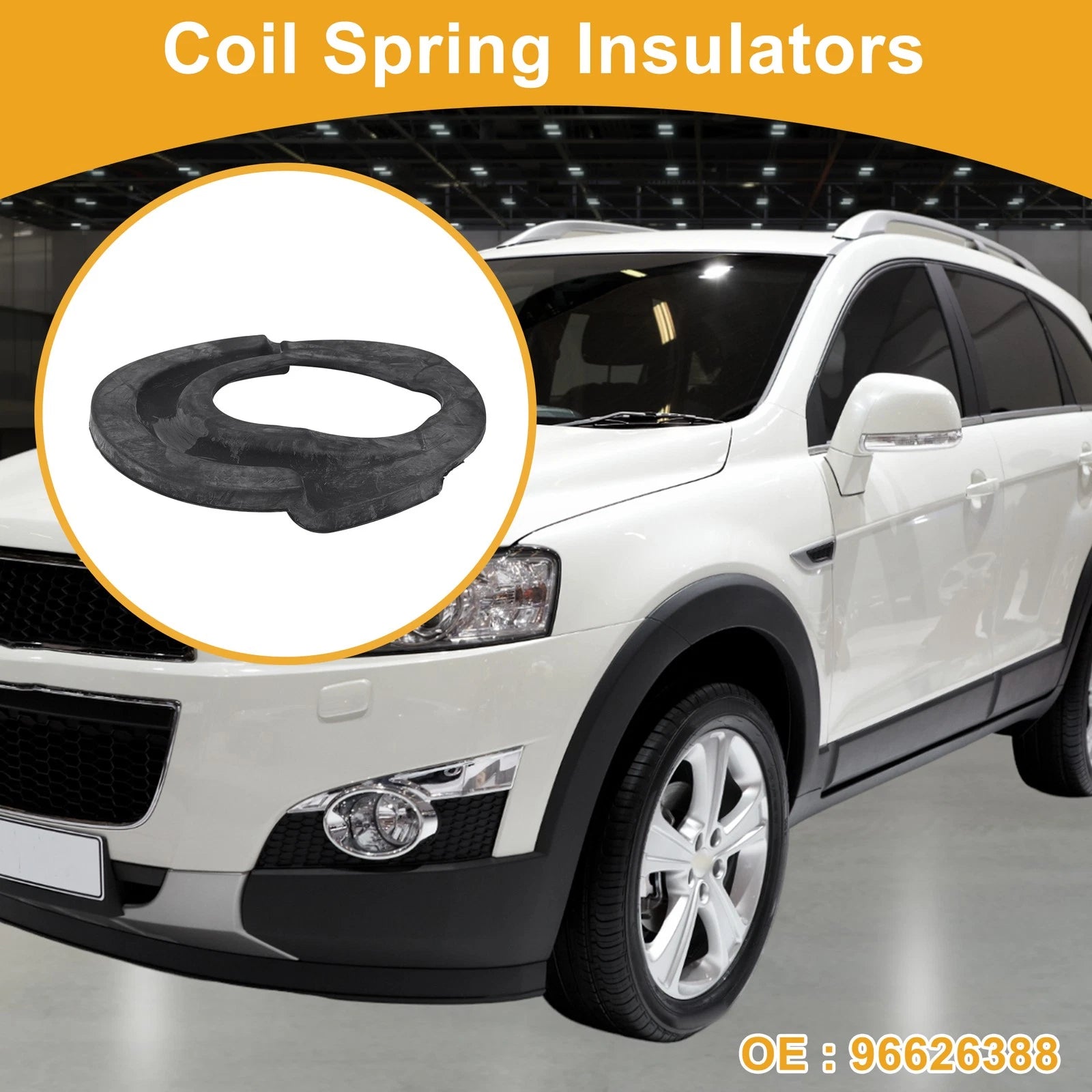 Lower Coil Spring Insulator Replacement Rubber for Chevrolet Captiva (2007–2010)