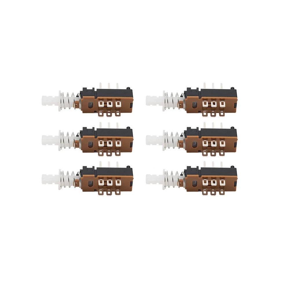 6pcs Momentary Push Button Switch DPDT 2 Pole 6 Pin 1 Position