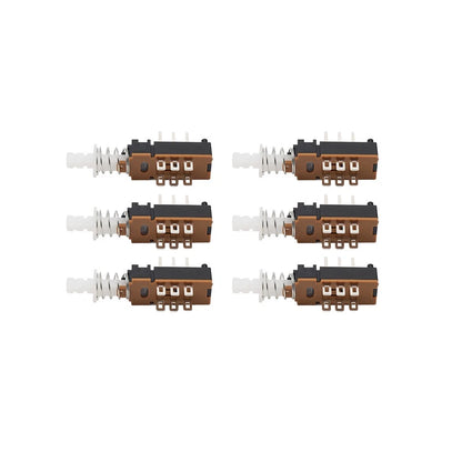 6pcs Momentary Push Button Switch DPDT 2 Pole 6 Pin 1 Position