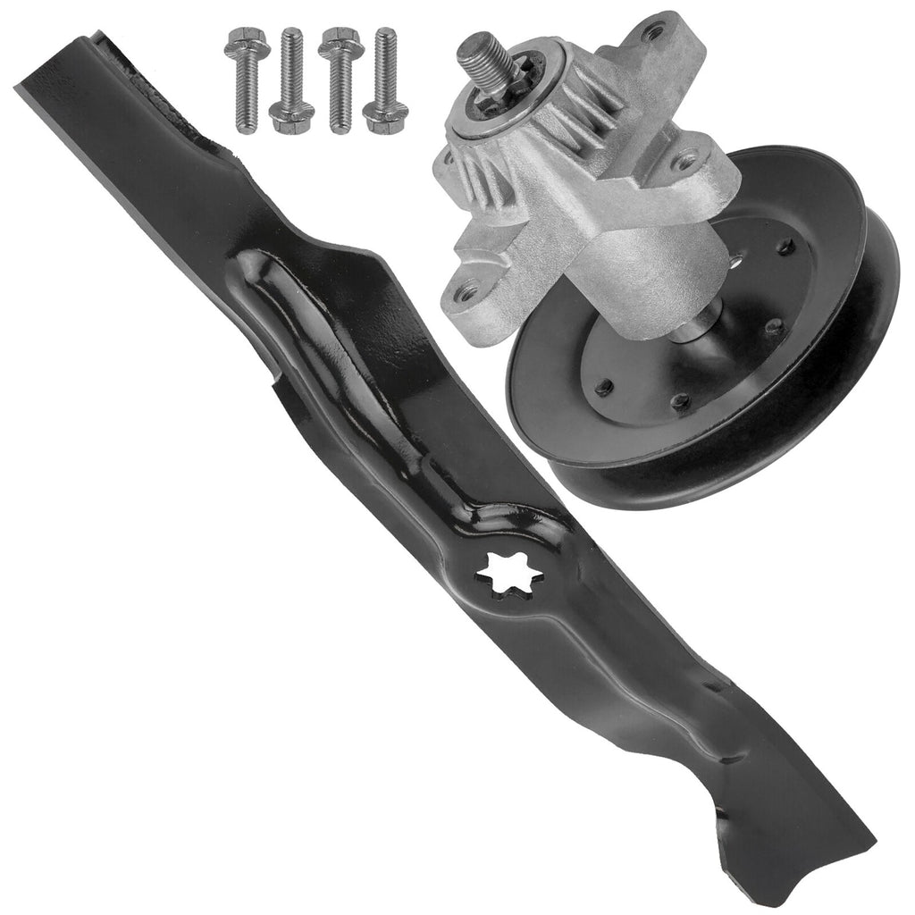 Deck Spindle Assembly with Pulley and Blade for MTD RZT-50 17AF2 (2011–2011)