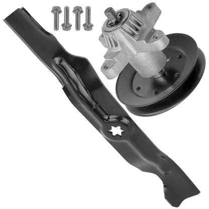 Deck Spindle Assembly with Pulley and Blade for MTD RZT-50 17AF2 (2011–2011)