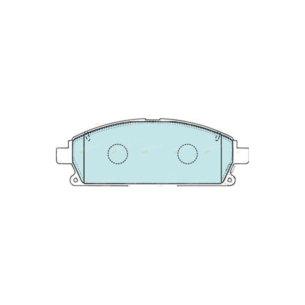 Set of 4 Bendix Front Disc Brake Pads for Nissan Pathfinder R50 (1995–2005)