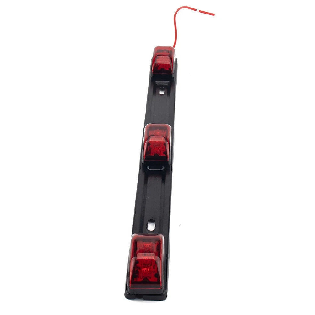 17" Red Bright Led ID Bar / 3 Led Marker Light Truck Trailer Bus Clearance Light