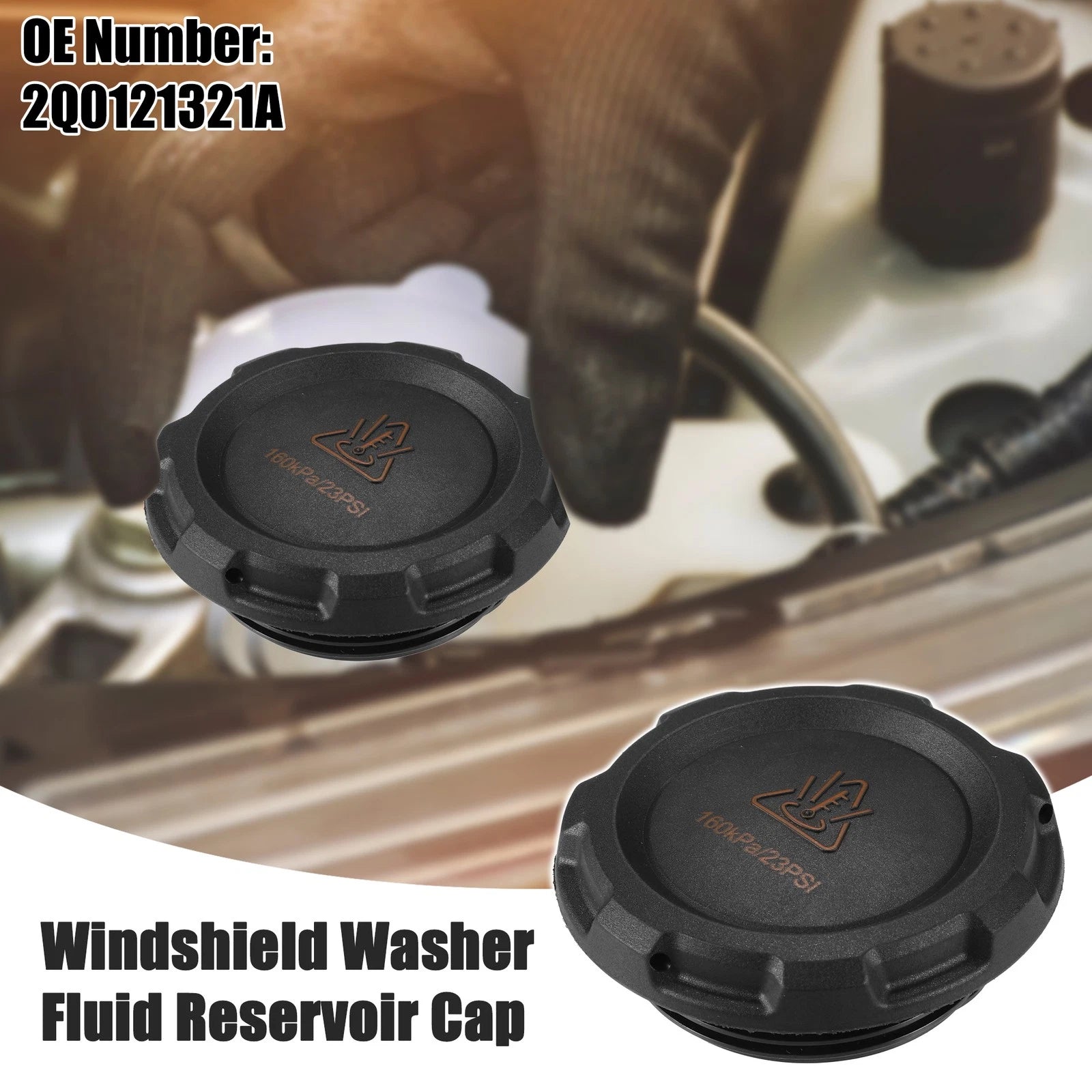 Washer Fluid Reservoir Cover Replacement for Audi A3 (2017–2023)