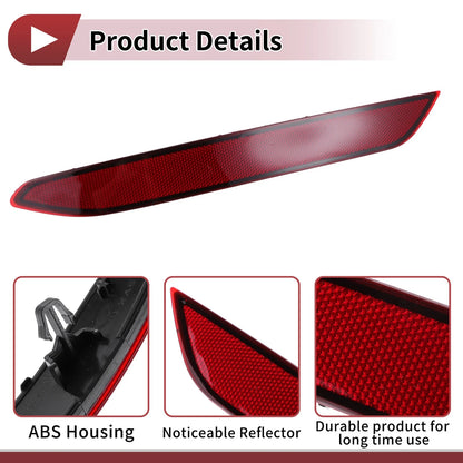 Set of 2 Rear Bumper Reflectors for Volkswagen Jetta (No. 17A945105)