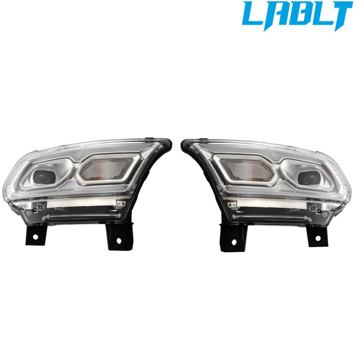 2X LED Headlight with Halogen Signal for Dodge Durango (2021–2023)