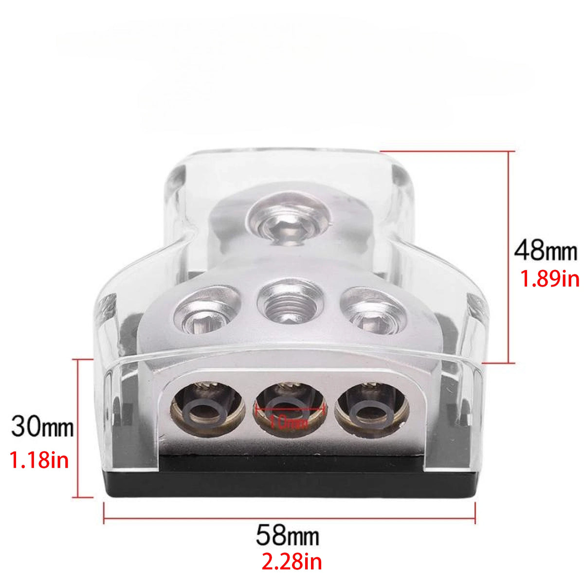 3 Way Power Distributor Block for Auto Car/Boat (Universal)