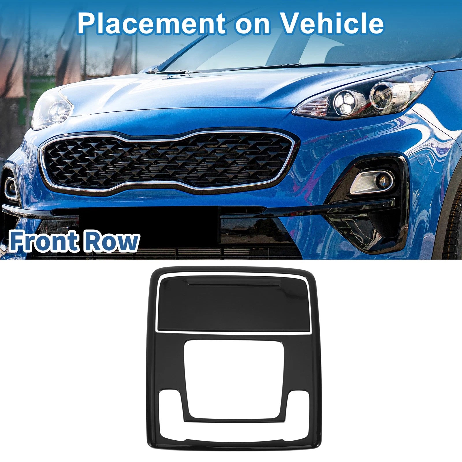Front Row Light Trim Bezel Replacement for Honda ZR-V (2022–2025) Black