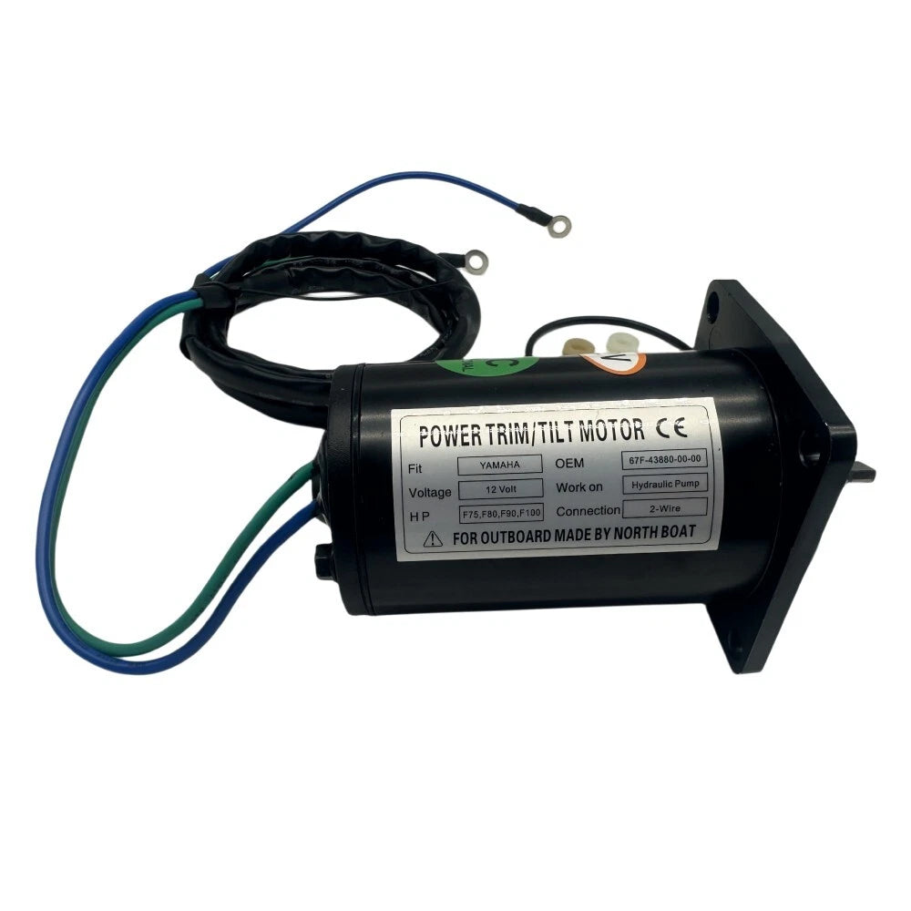 Tilt Trim Motor for Yamaha 75 80 90 100 HP Outboard (67F-43880-00, 18-6787)