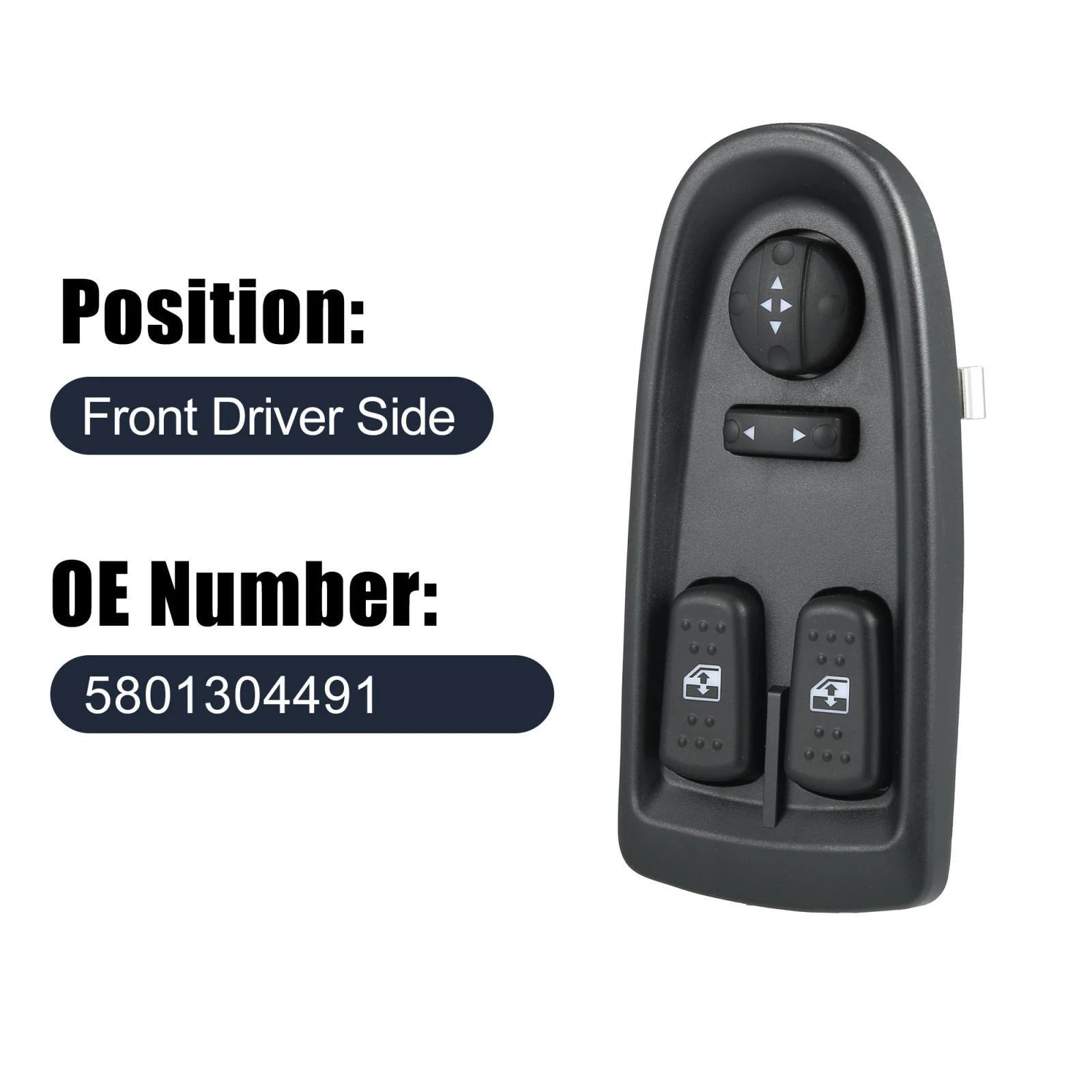 Electric Power Window Switch 5801304491 for Iveco Daily (2006–2012)
