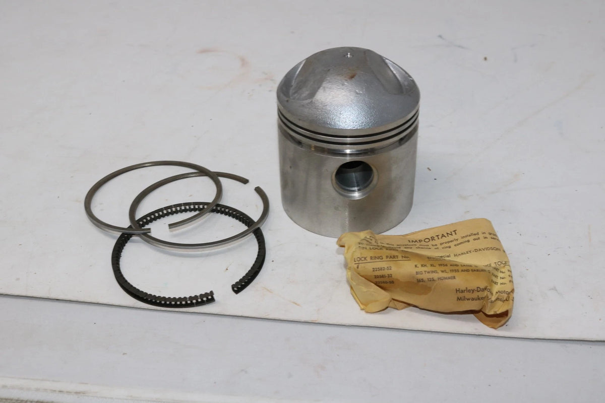 OEM Piston and Rings for Harley-Davidson K-Model Sportster (1952–1956)